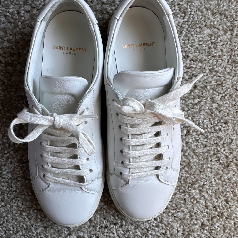 Saint Laurent Andy Low Top Women Sneakers Size 37